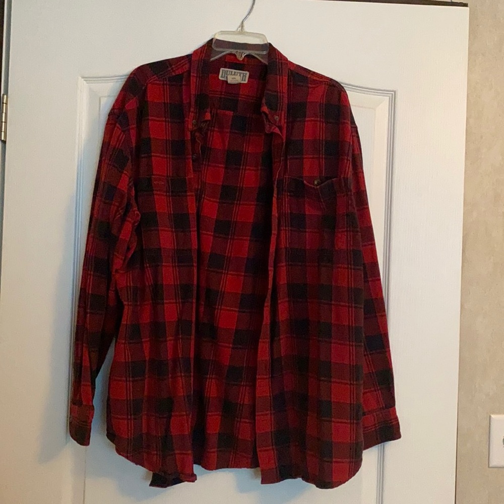 Men's Free Swingin' Flannel Relaxed Fit Shirt. 2XL